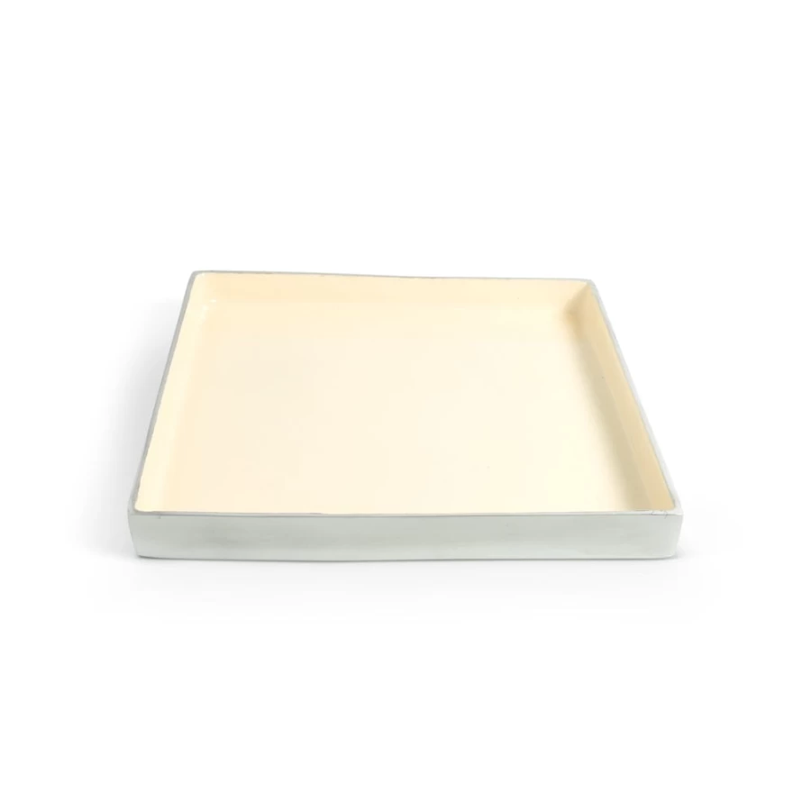 Julia Knight 12.5 Inch Square Serving Tray for Winter and Snow Theme Dining