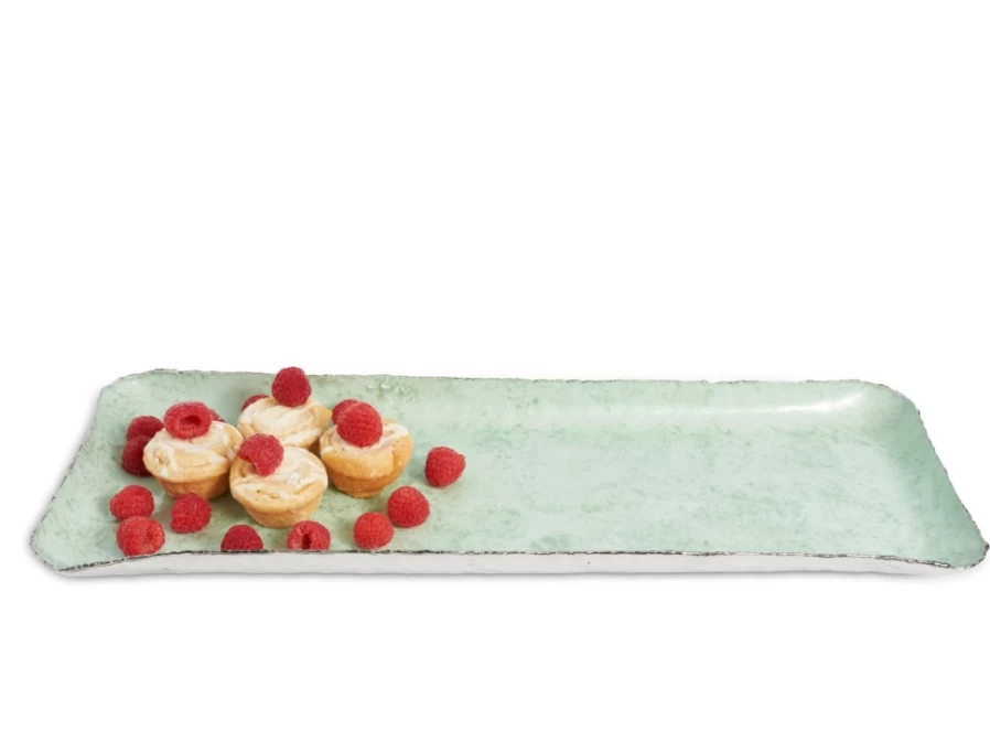 Julia Knight 17-Inch Rectangle Cascade Serving Tray for Surf Decor