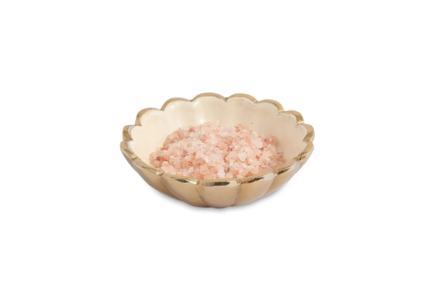 "Julia Knight 4-Inch Petite Bowl with Gold Snow Peony Design - Elegant Decorative Tableware"