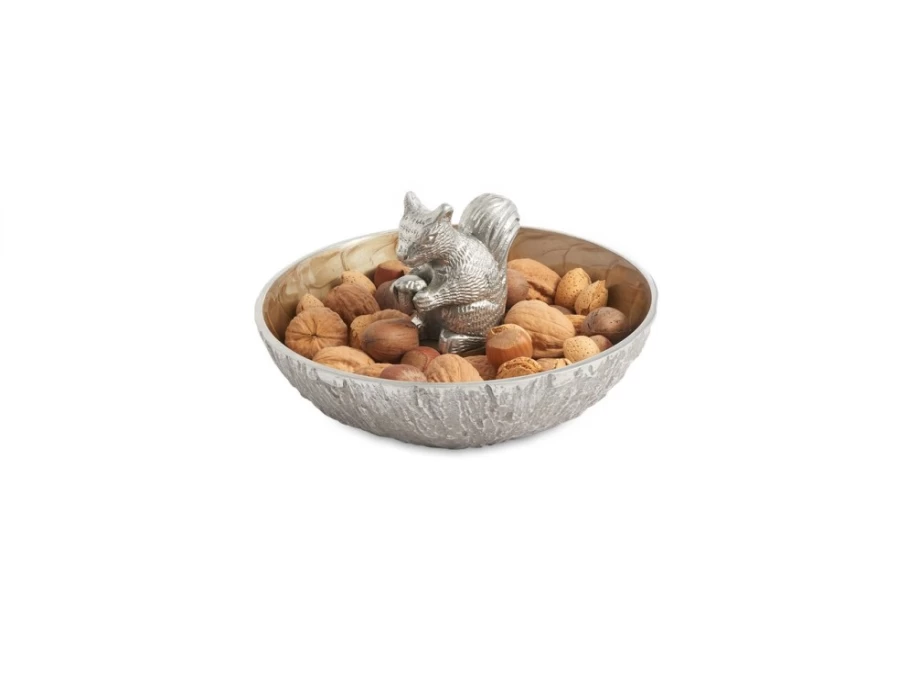 Julia Knight 8-Inch Squirrel Design Decorative Bowl for Candy, Toffee, and Desserts