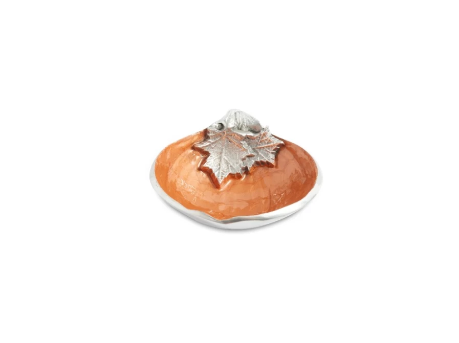 Julia Knight 5-Inch Pumpkin Spice Bowl – Fall-Themed Decorative Serving Dish