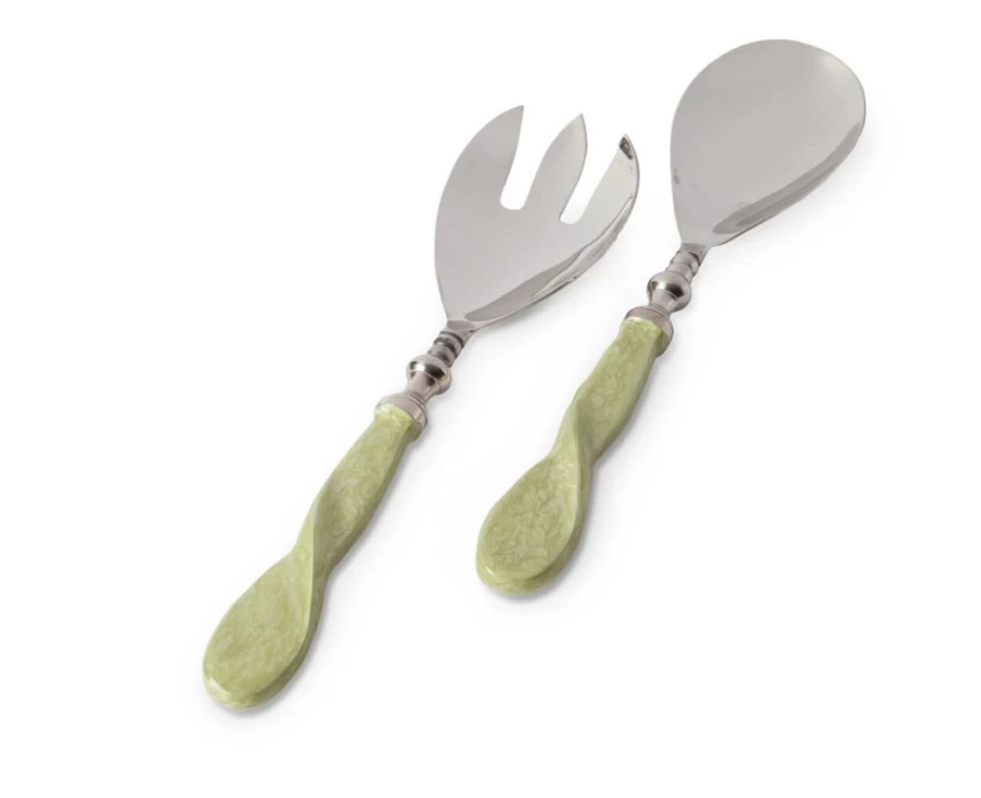 Julia Knight Celadon Eclipse Salad Bowl Set - Elegant Serving Dish for Entertaining
