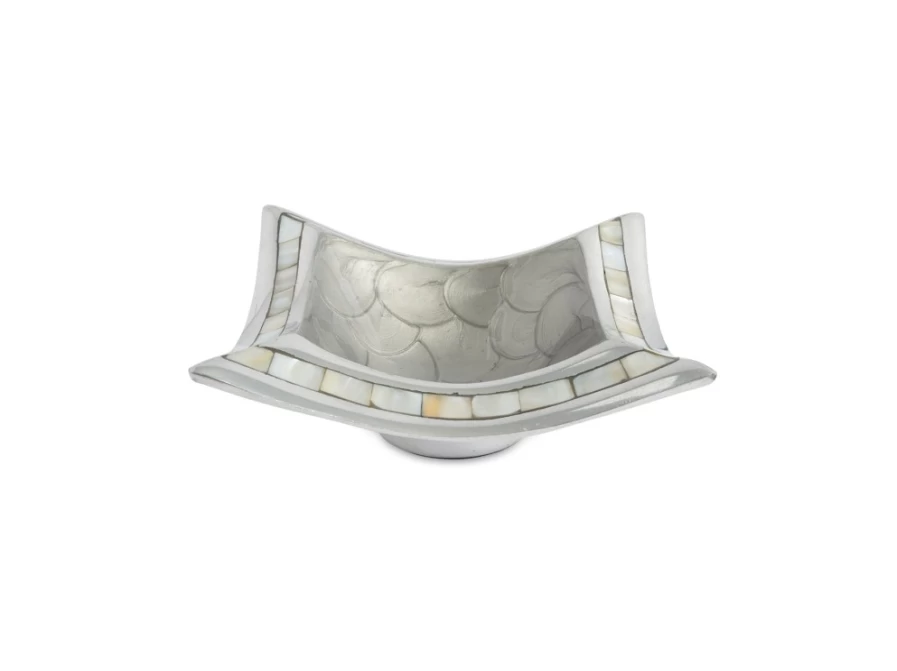 Julia Knight 6.5 Inch Platinum Pagoda Bowl - Classic Elegant Design