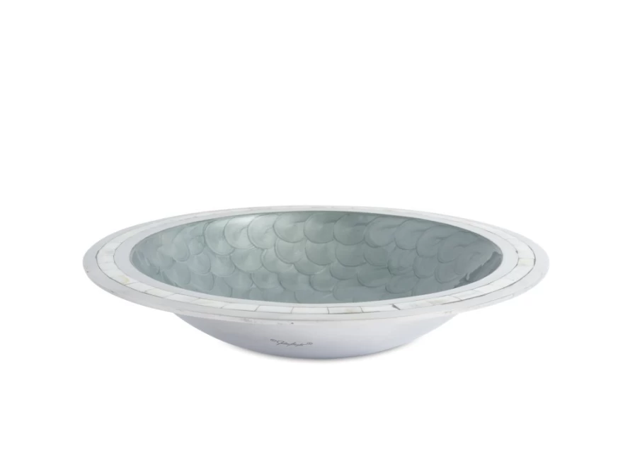 Julia Knight 15" Platinum Round Classic Bowl - Elegant Dining & Serving Dish