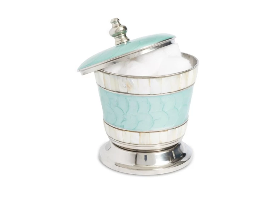 Julia Knight 5.5-Inch Classic Aqua Blue Covered Canister for Kitchen Storage