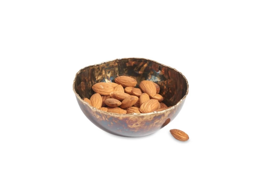 Julia Knight 4-Inch Rainbow Bronze Cascade Bowl - Handcrafted Decorative Bowl for Home Decor