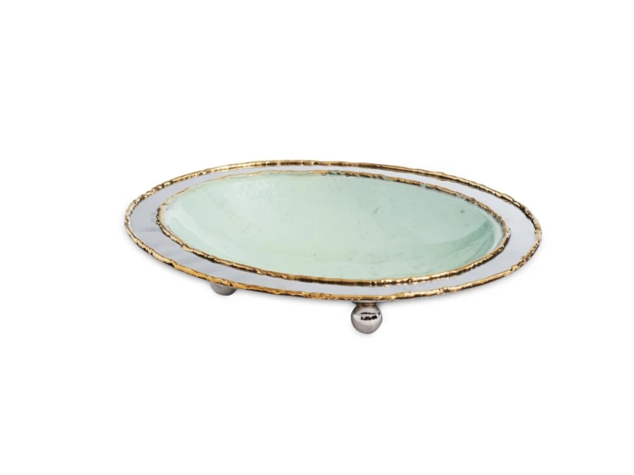 Julia Knight 6-Inch Cascade Soap Dish for Bathroom - Durable Surf Design