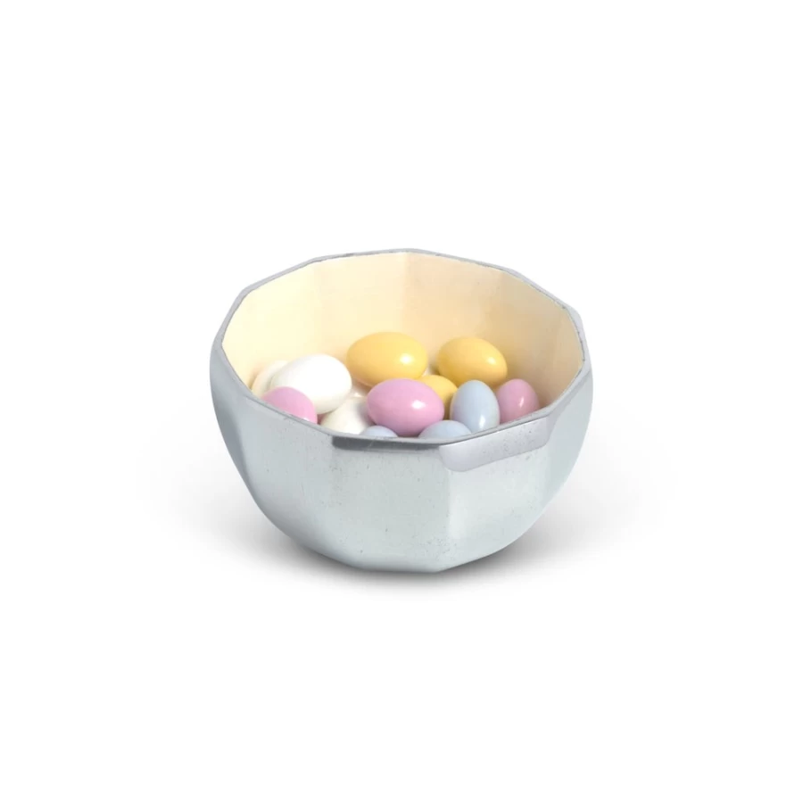 Julia Knight Astra 4-Inch Snow Themed Decorative Bowl for Home Decor
