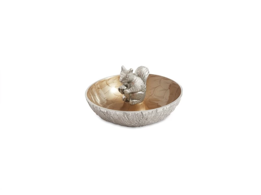 Julia Knight 8-Inch Squirrel Design Decorative Bowl for Candy, Toffee, and Desserts