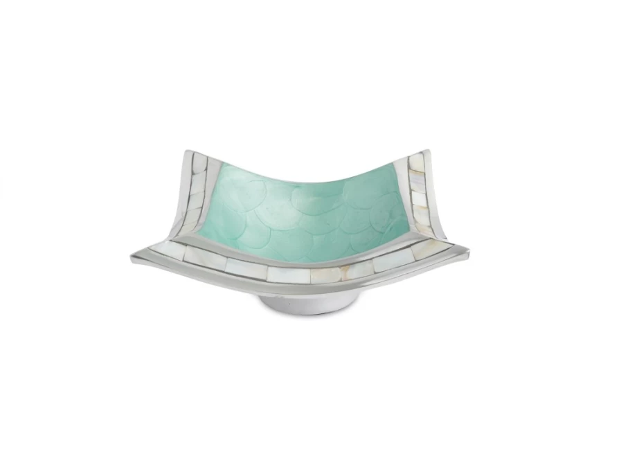 Julia Knight 6.5" Aqua Pagoda Bowl - Classic Ceramic Serving Bowl for Dining & Decor