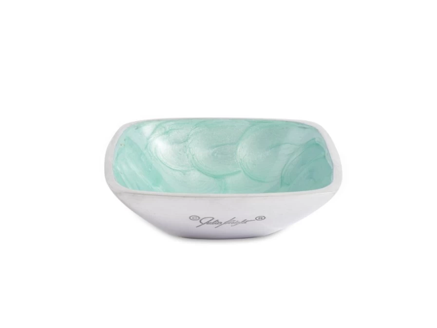 Julia Knight 4-Inch Petite Bowl in Aqua - Classic Ceramic Small Bowl for Dining & Decor