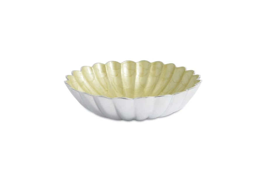 Julia Knight 12-Inch Round Deep Bowl with Peony and Kiwi Design, Ceramic Serving Dish for Salad, Soup, and Decor