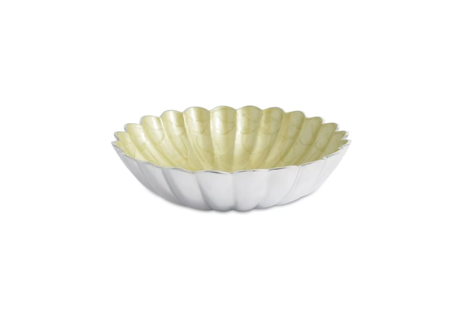 Julia Knight 12" Round Deep Bowl - Elegant Peony & Kiwi Design, Durable Ceramic Serving Dish for Dining & Decor