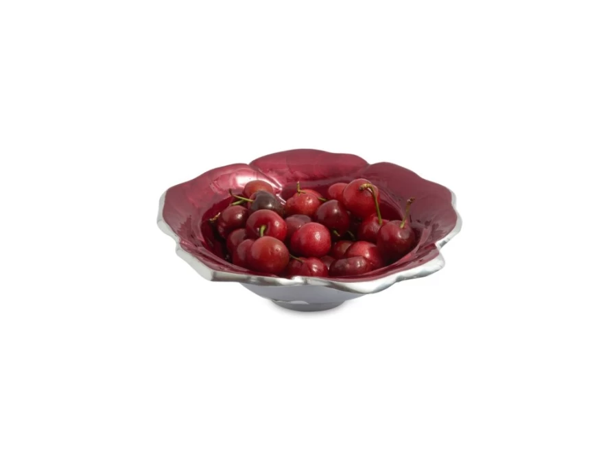 Julia Knight 8-Inch Pomegranate Decorative Rose Bowl for Home Decor