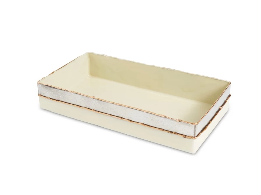 Julia Knight 9" Cascade Cloud Guest Towel Tray - Elegant Bathroom Decor