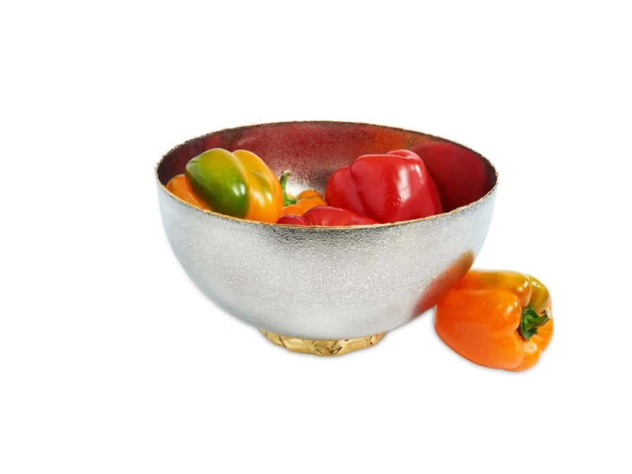 Julia Knight 10-Inch Frosted Glass Bowl - Sierra Collection