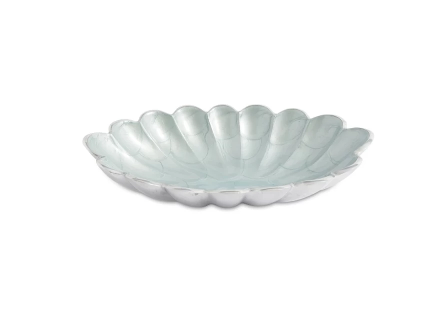 "Julia Knight 8-Inch Oval Porcelain Bowl with Peony and Hydrangea Floral Design"