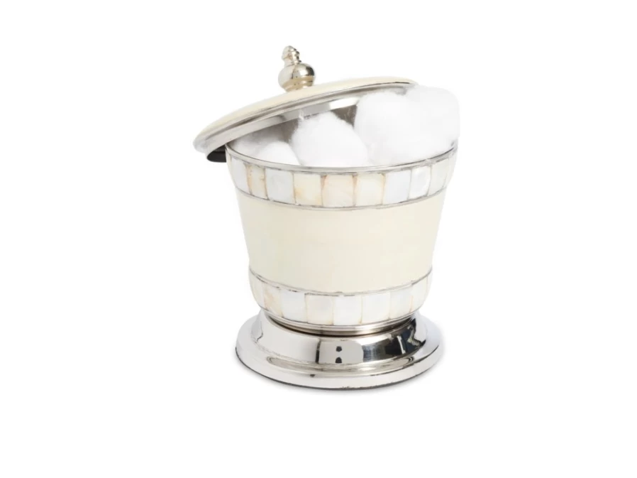 Julia Knight 5.5-Inch Classic Snow-Themed Covered Canister for Kitchen Storage