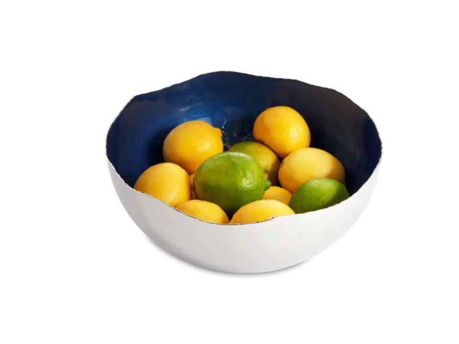 Julia Knight 10-Inch Cobalt Blue Cascade Design Ceramic Bowl