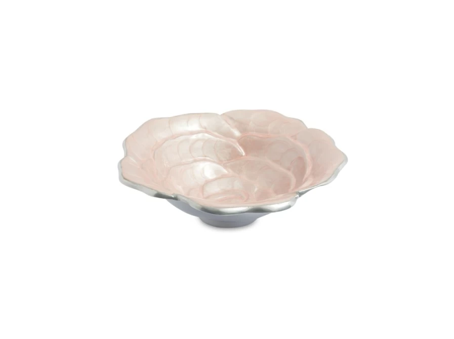 Julia Knight Pink Ice Rose Design 8-Inch Decorative Bowl for Home Decor