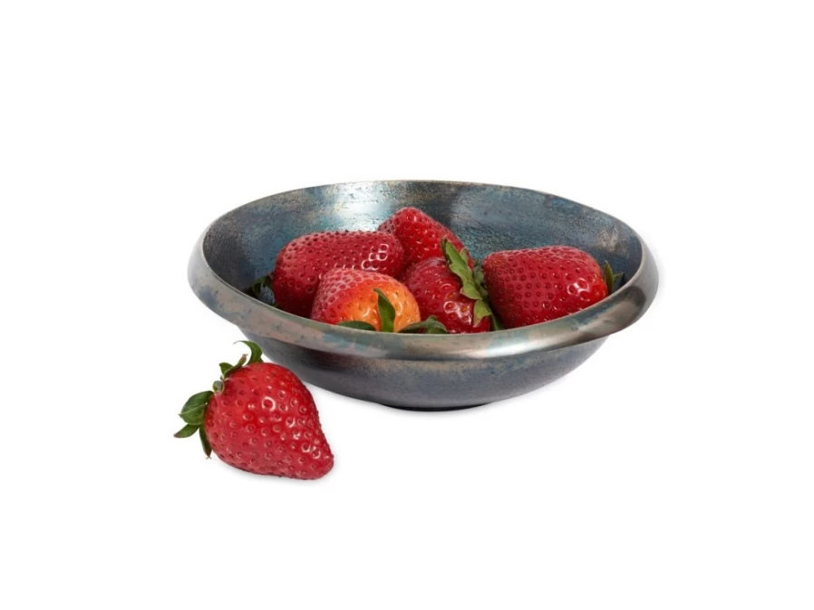Julia Knight 6-Inch Steel Blue Ceramic Bowl – Eclipse Collection