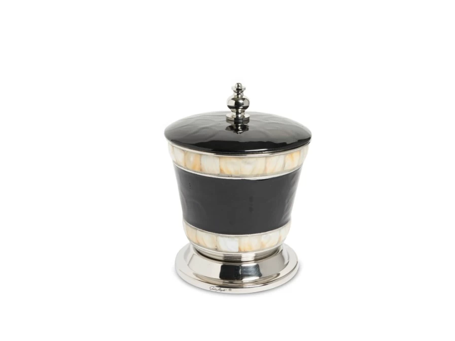 Julia Knight 5.5" Classic Caviar Canister with Lid - Elegant Storage Jar