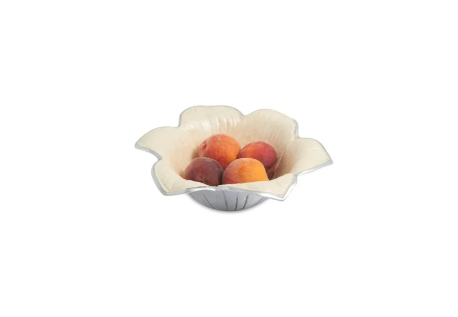 Julia Knight 11-Inch Snow Lily Design Ceramic Bowl