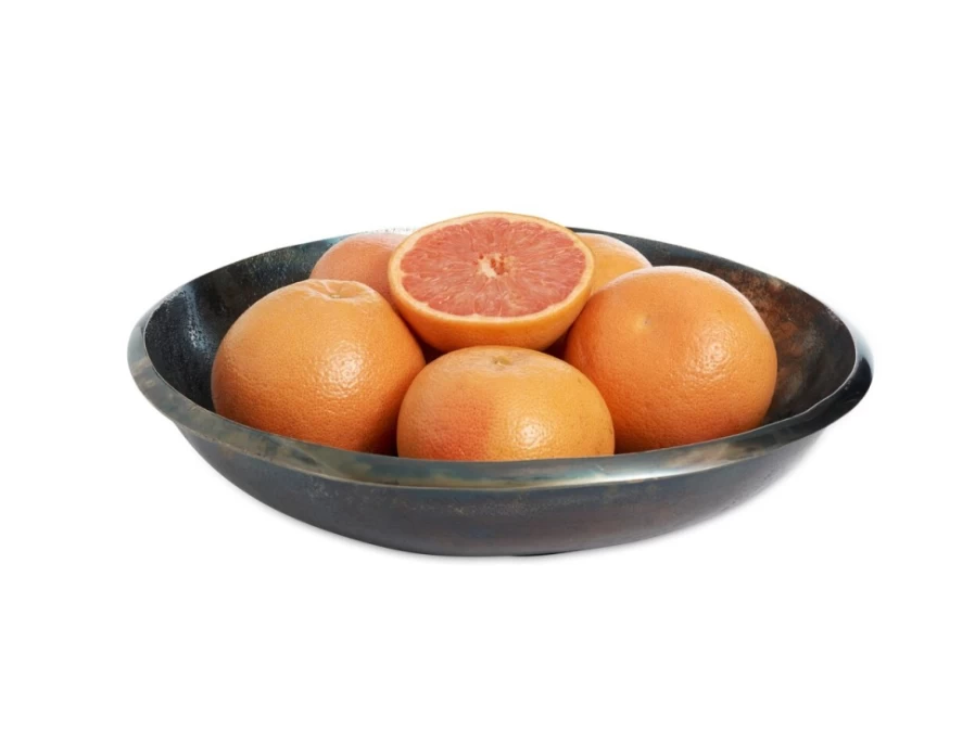 Julia Knight 15-Inch Steel Blue Eclipse Bowl - Premium Handcrafted Serving Bowl