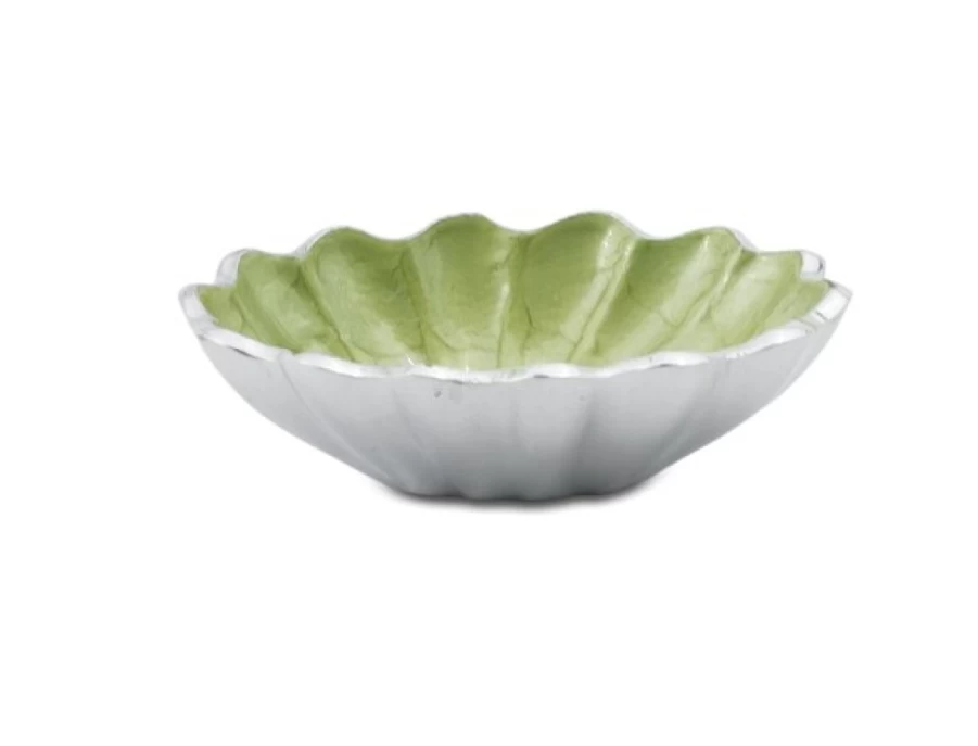 Julia Knight 5-Inch Oval Ceramic Bowl - Handcrafted Peony & Kiwi Design, Decorative Serving Dish