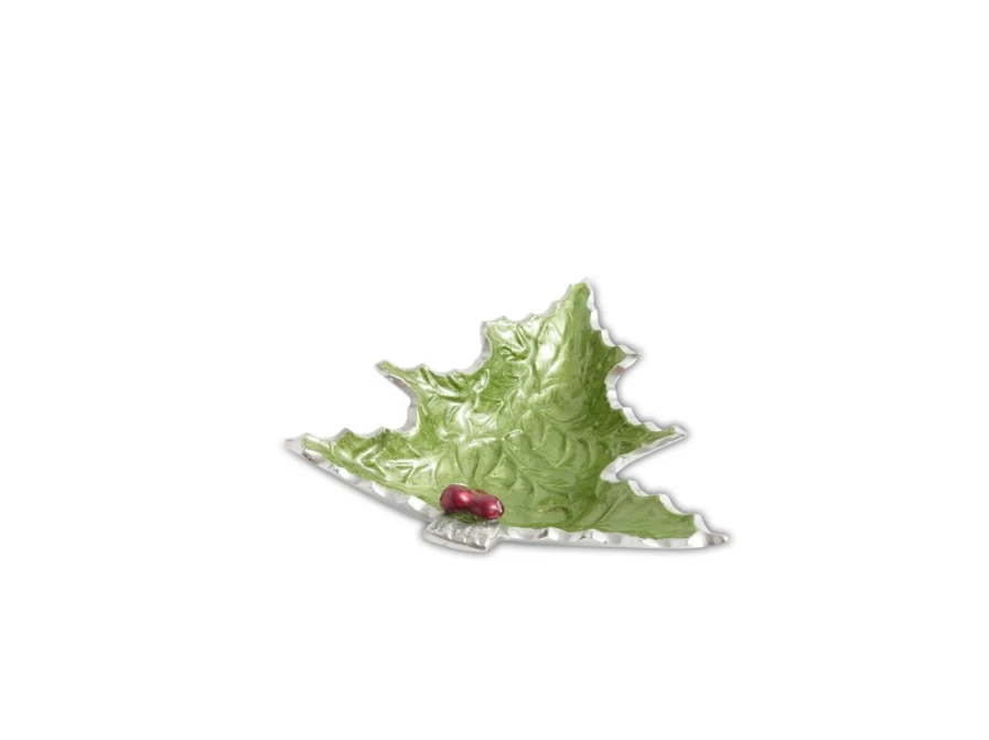 Julia Knight 6.25" Holly Sprig Petite Bowl - Mojito Green Decorative Tree Bowl for Home Decor