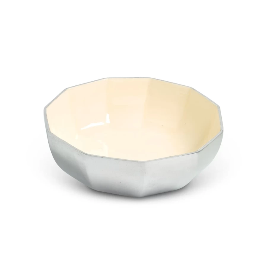 Julia Knight Astra 10-Inch Snow Bowl - Elegant Ceramic Serving Bowl for Winter Decor & Dining