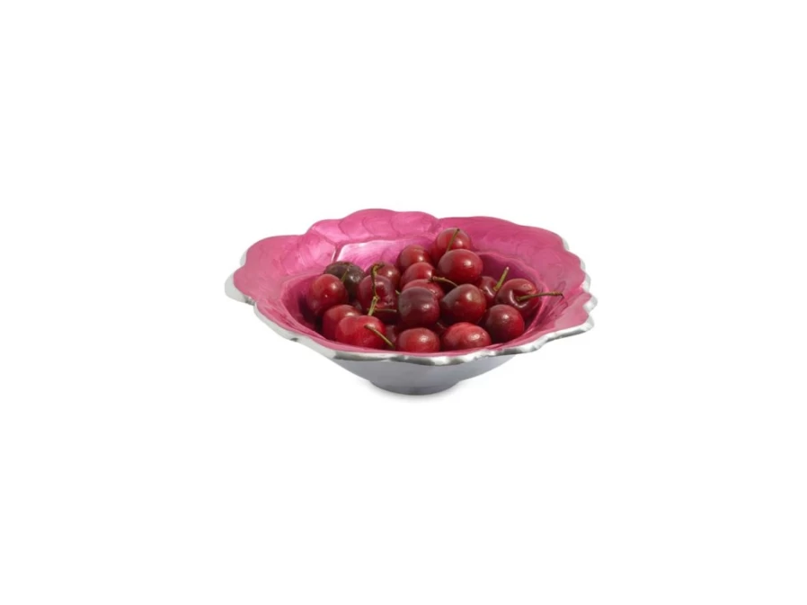 Julia Knight 8-Inch Raspberry Rose Decorative Bowl for Dining & Home Decor