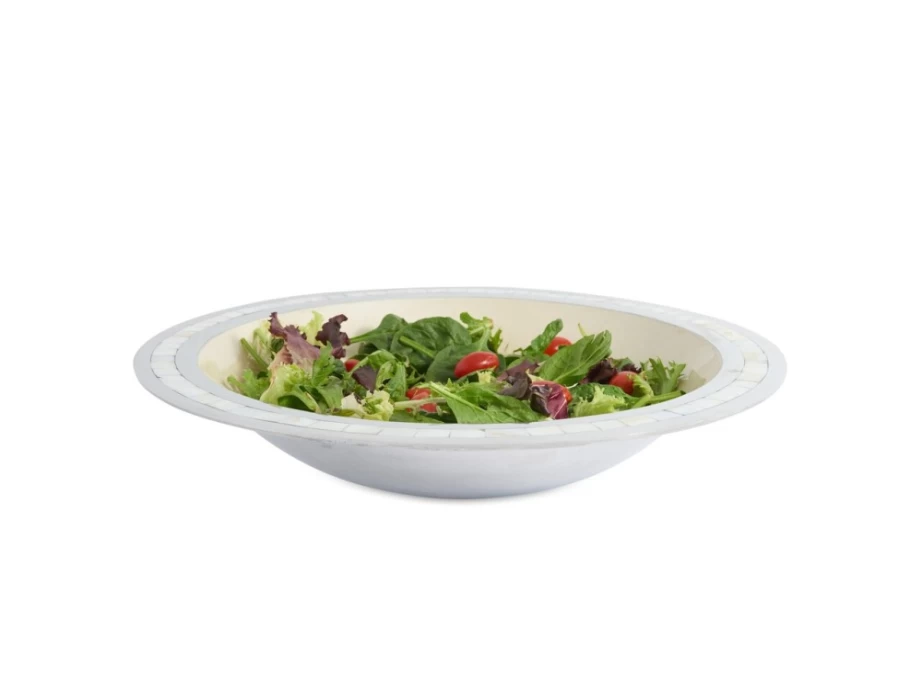 Julia Knight 15-Inch Classic Round Snow Bowl for Winter Decor and Serving