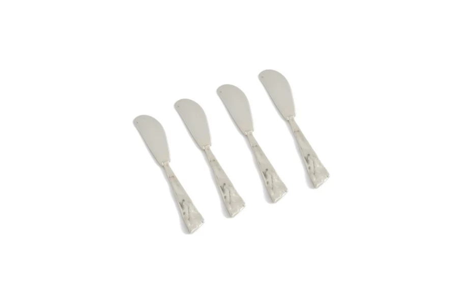 Julia Knight 4-Piece Silver Sierra Spreader Knife Set
