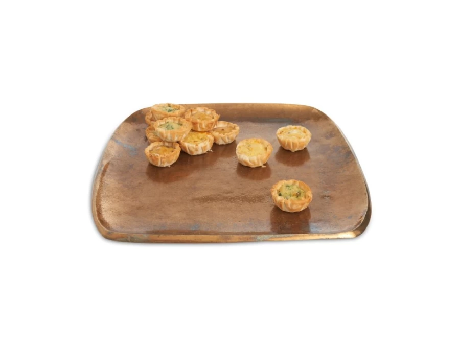 Julia Knight 12-Inch Stackable Bronze Square Tray - Eclipse Design