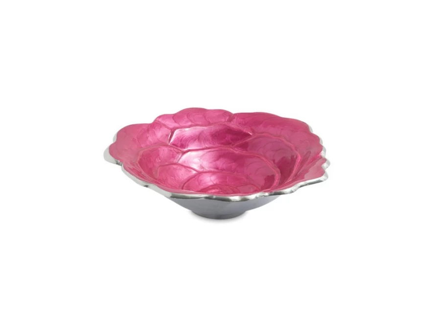 Julia Knight 8-Inch Raspberry Rose Decorative Bowl for Dining & Home Decor