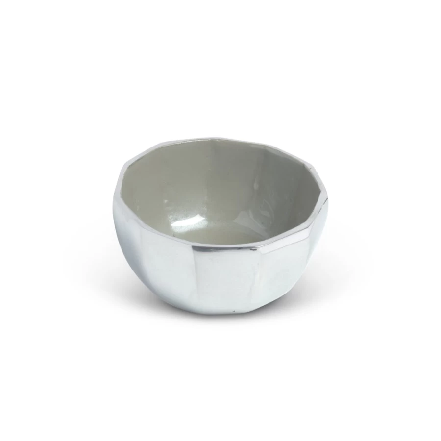 Julia Knight Astra 4" Platinum Bowl - Elegant Dining Bowl for Fine Tableware