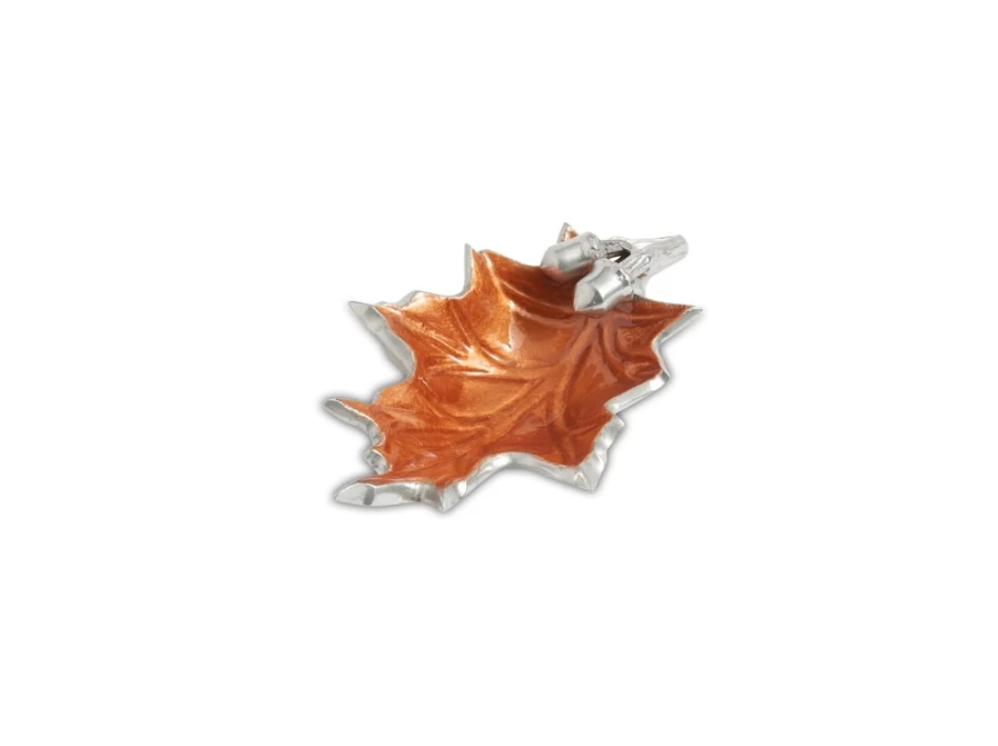 Julia Knight 6-Inch Small Oak Leaf Spice Bowl for Kitchen Decor
