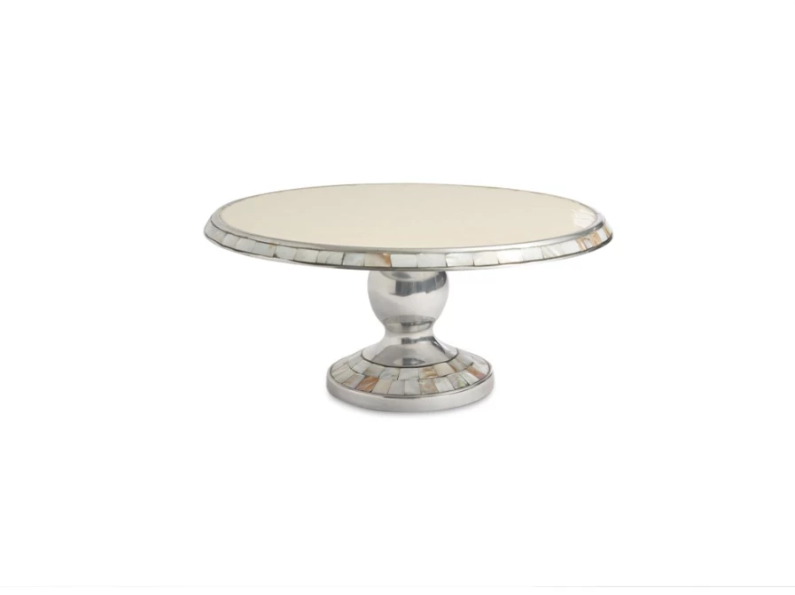 Julia Knight 14-Inch Classic Snow Design Cake Stand for Weddings & Special Occasions