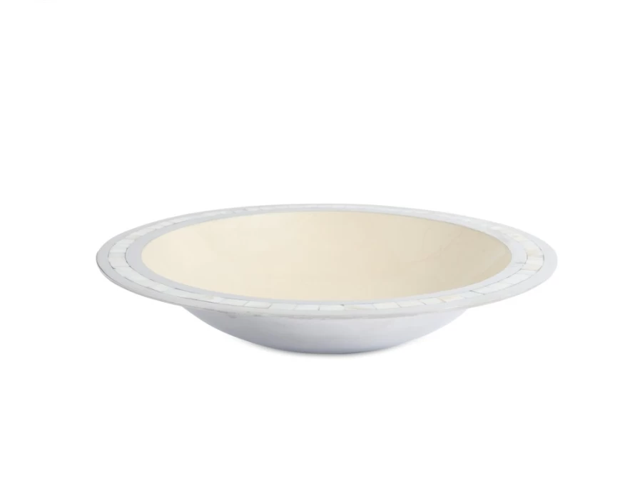 Julia Knight 15-Inch Classic Round Snow Bowl for Winter Decor