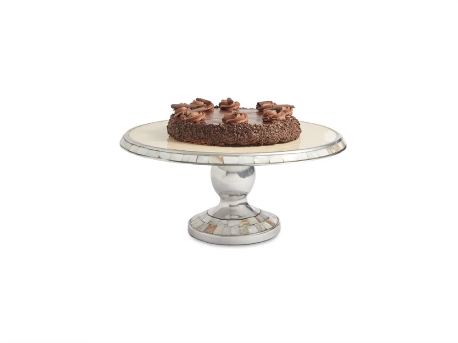 Julia Knight 14-Inch Classic Snow Design Cake Stand for Weddings & Special Occasions