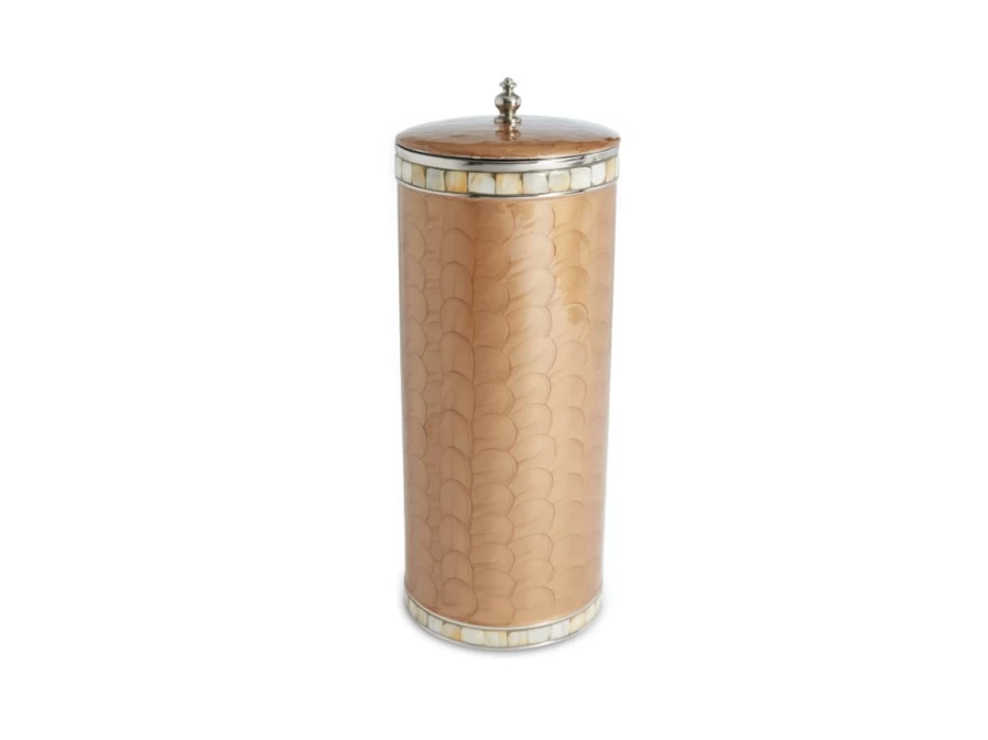 Julia Knight Classic Toilet Paper Holder - Elegant Bathroom Tissue Cover with Toffee Finish