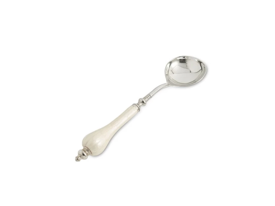 Julia Knight 14" Stainless Steel Peony Design Punch Ladle for Snow Cone and Beverage Serving