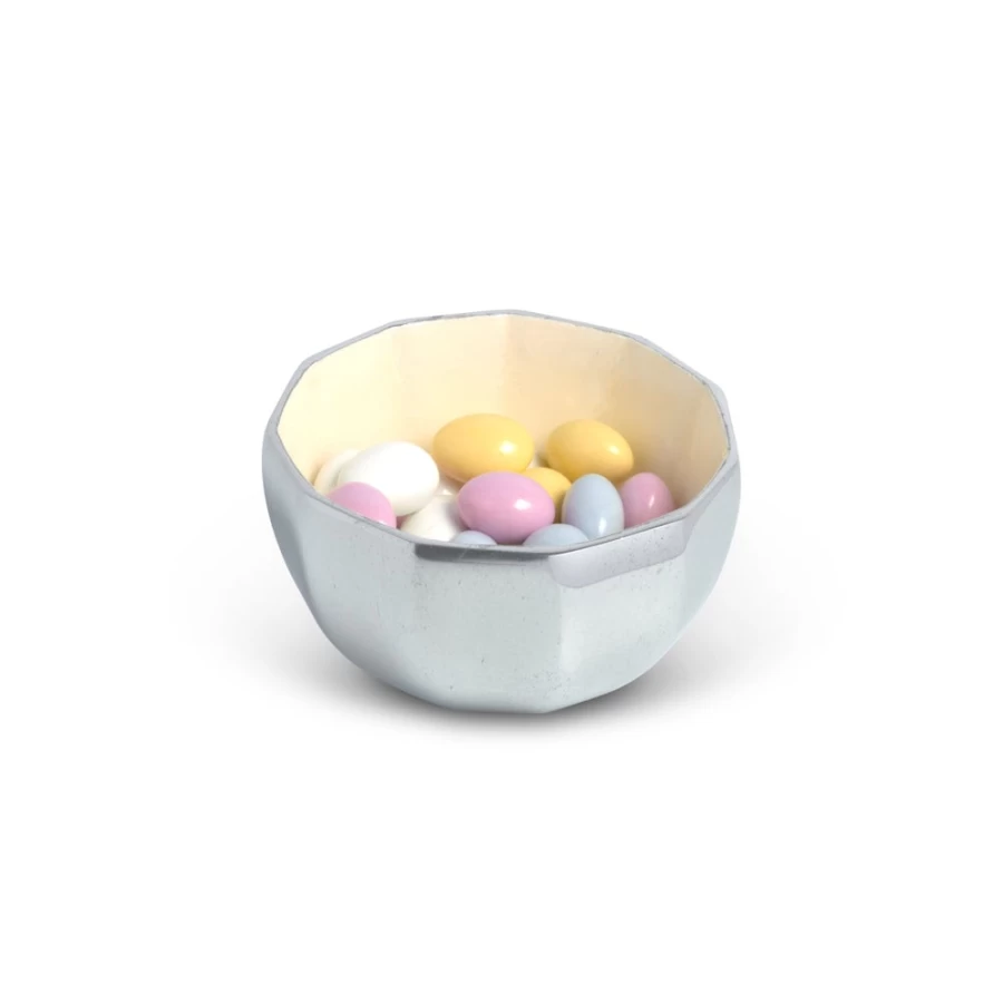 Julia Knight Astra 4-Inch Snow Bowl - Elegant Ceramic Serving Bowl for Desserts, Salads & Decor