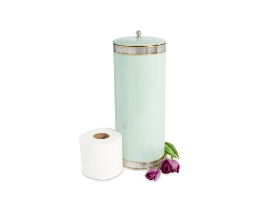 Julia Knight Cascade Toilet Paper Holder with Surf Design – Stylish Bathroom Tissue Cover