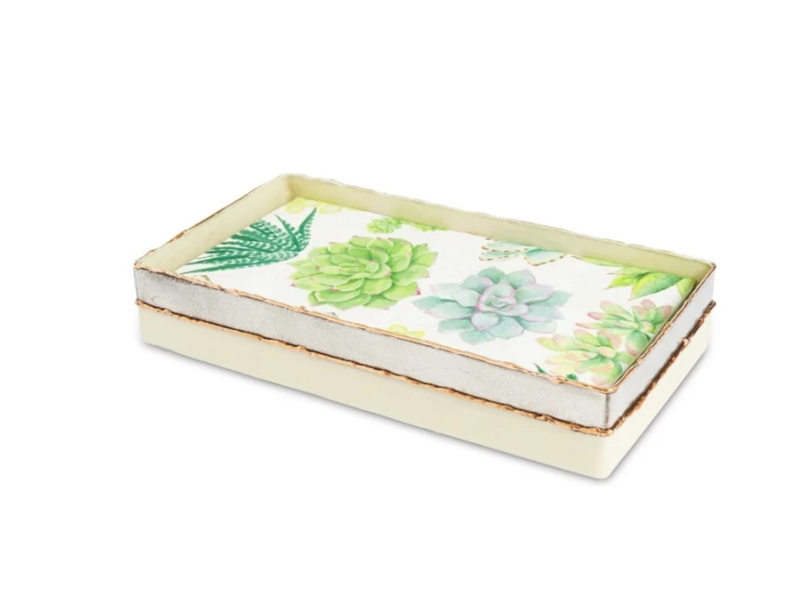 Julia Knight 9" Cascade Cloud Guest Towel Tray - Elegant Bathroom Decor