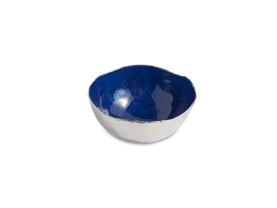 Julia Knight Handcrafted Cobalt Blue 6" Ceramic Bowl - Cascade Collection