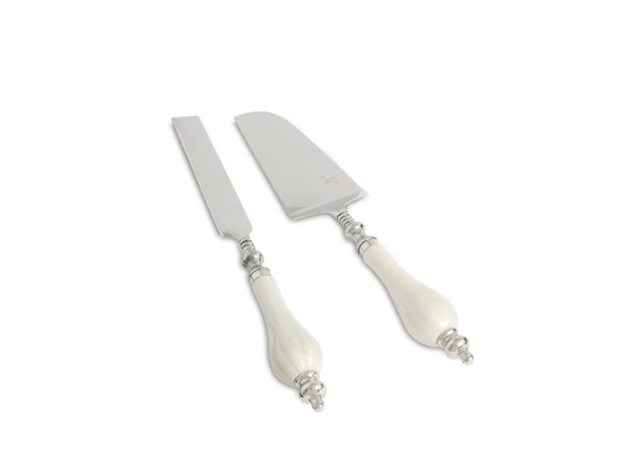 Julia Knight Peony Cake Serving Set - Elegant Snowflake Design Dessert Plates & Forks