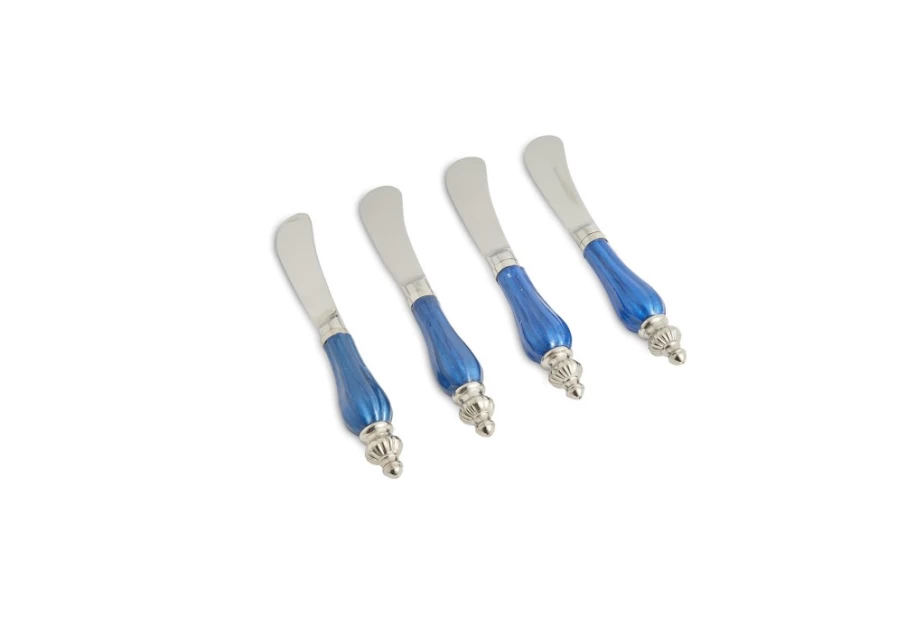 Julia Knight Peony Spreader Knife with Sapphire Handle - Floral Cake Decorating Tool