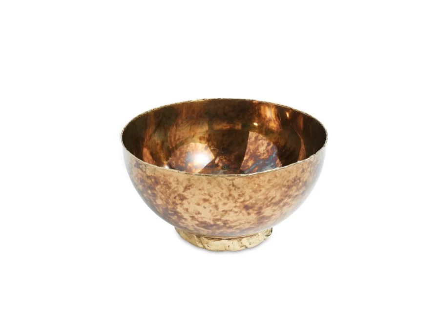 Julia Knight 8-Inch Rainbow Bronze Decorative Bowl - Handcrafted Sierra Collection